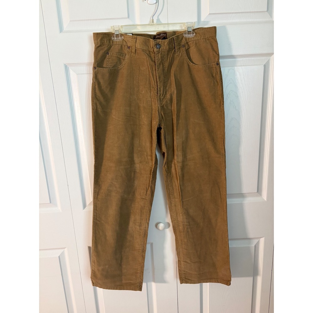Steve & Barry's Mens Tan Brown Classic Corduroy Pants Straight Leg 36x30